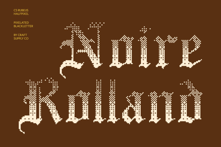 CS Rubeus Halfpixel Font preview image 2
