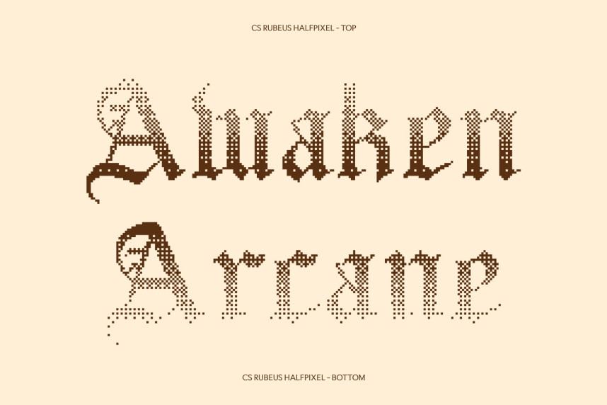 CS Rubeus Halfpixel Font preview image 3