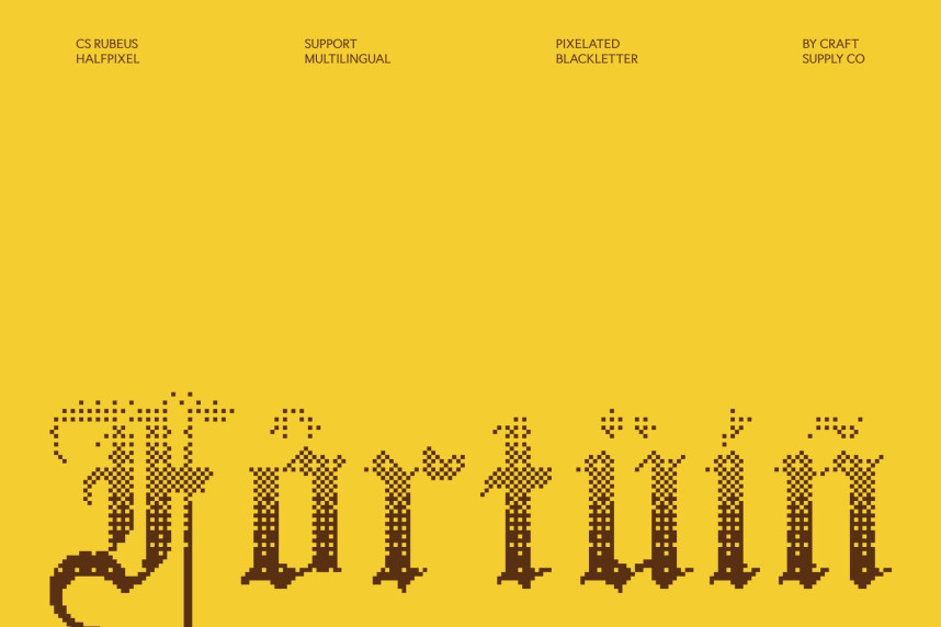 CS Rubeus Halfpixel Font preview image 4