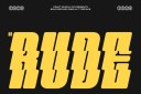 CS Rude Rippled Font preview image 1
