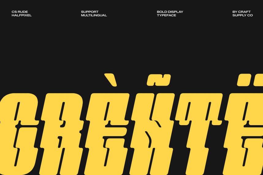 CS Rude Rippled Font preview image 4