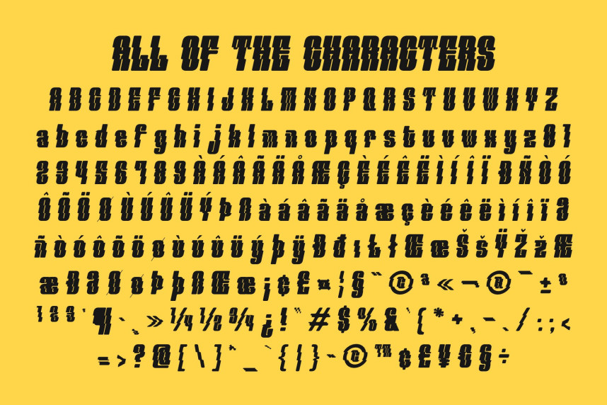 CS Rude Rippled Font preview image 5