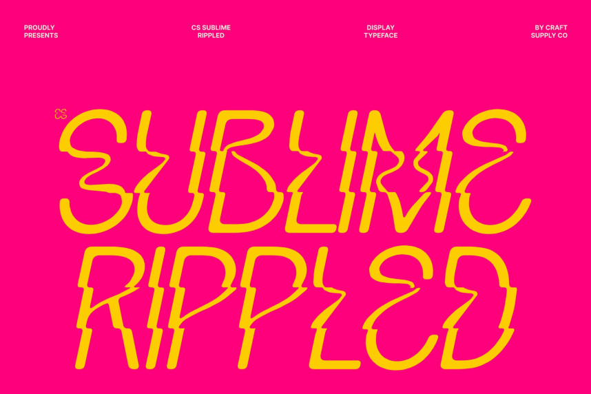 CS Sublime Rippled Font