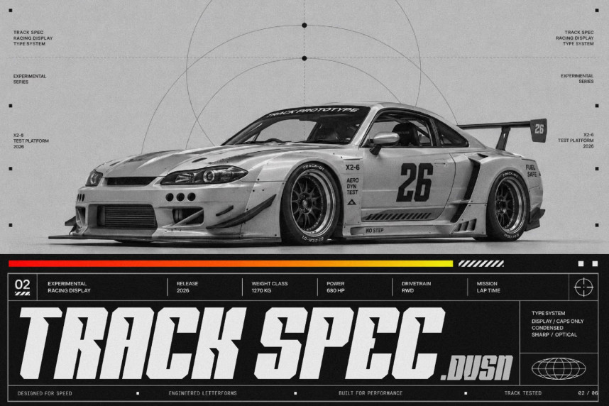Grozex Aggressive Racing Font preview image 2