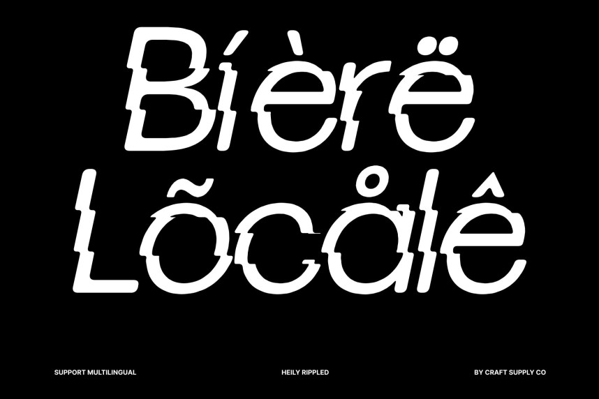 Heily Rippled Font preview image 4