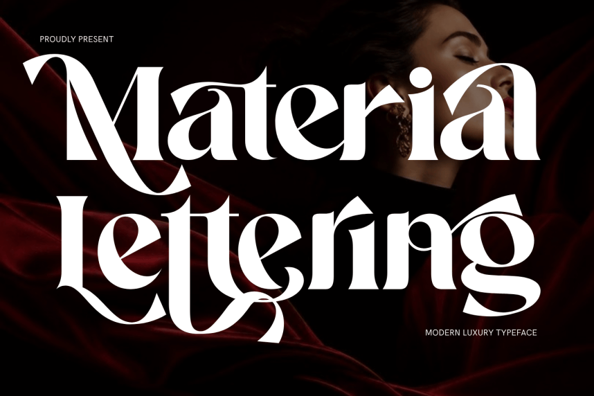 Material Lettering – Luxury Serif Font