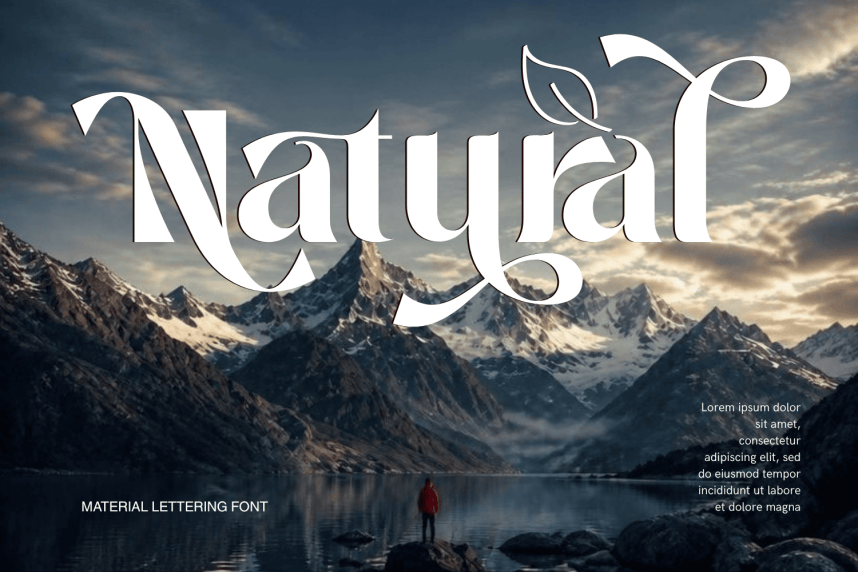 Material Lettering – Luxury Serif Font preview image 3