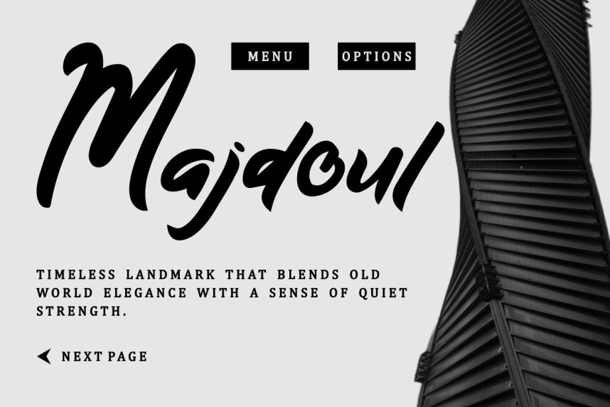 Metrolight Script Display Font preview image 3