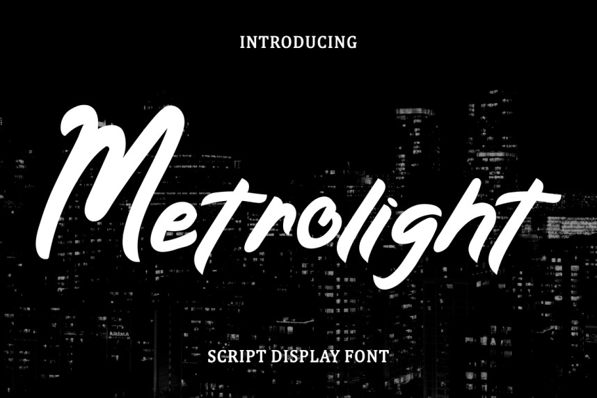 Metrolight Script Display Font