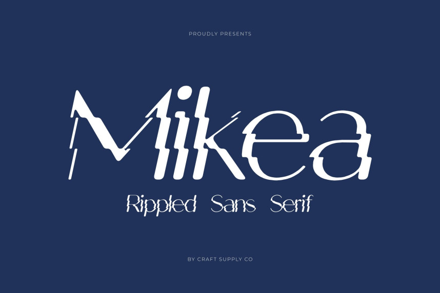 Mikea Rippled Font