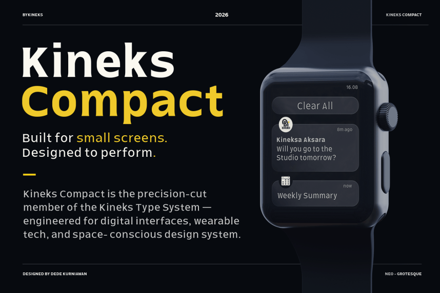 Kineks Compact Font Family