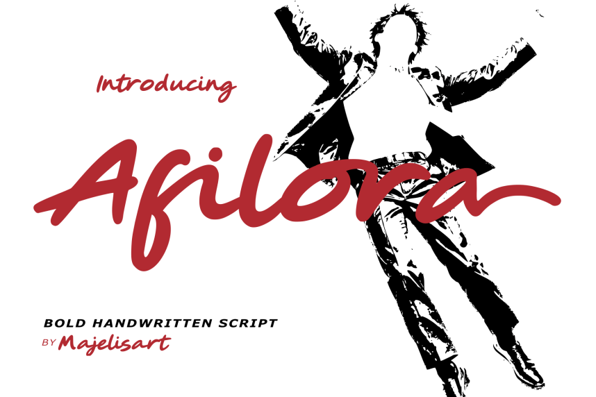 Afilora – Handwritten script Font