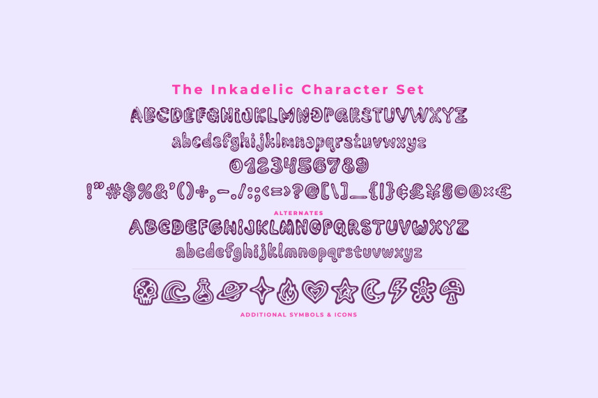 Inkadelic Free Font preview image 2
