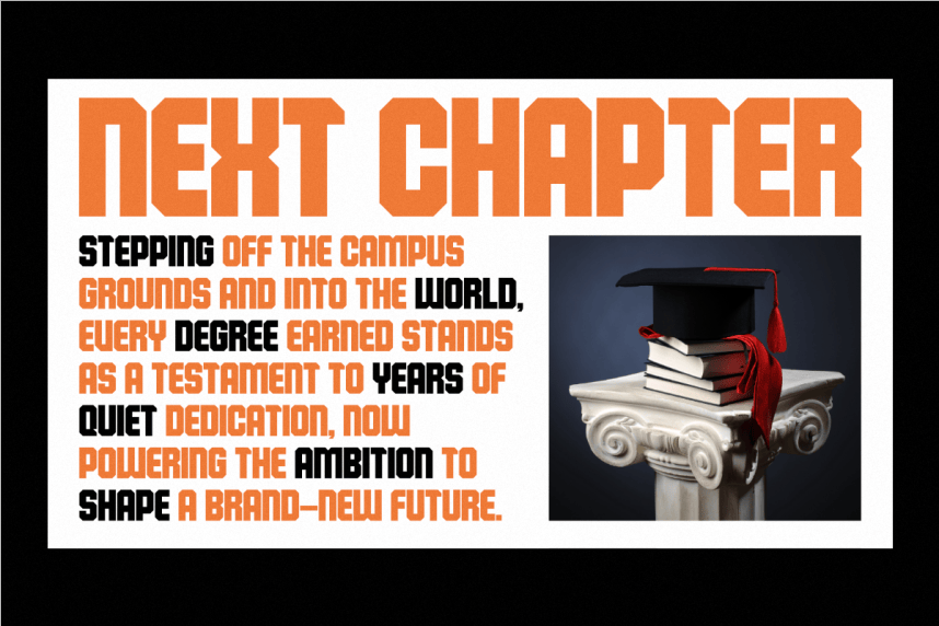 Seniors – College Athletic Sans Font preview image 5