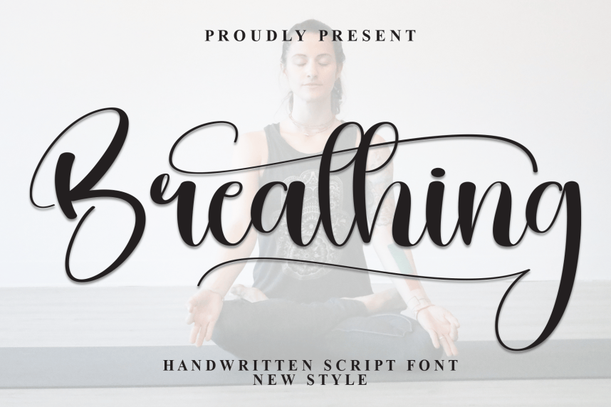 Breathing Modern Script Font