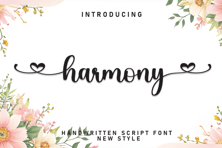 Harmony Calligraphy Font