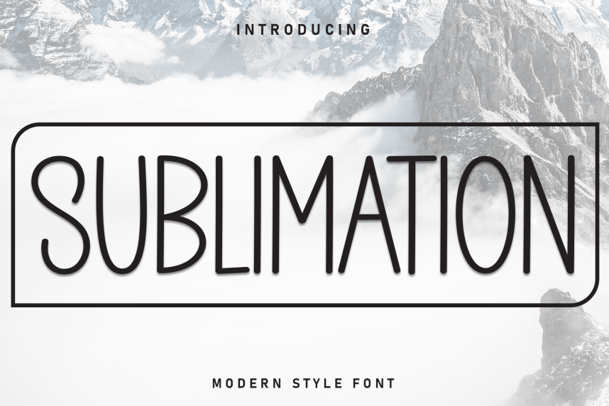 Sublimation Modern Script Font