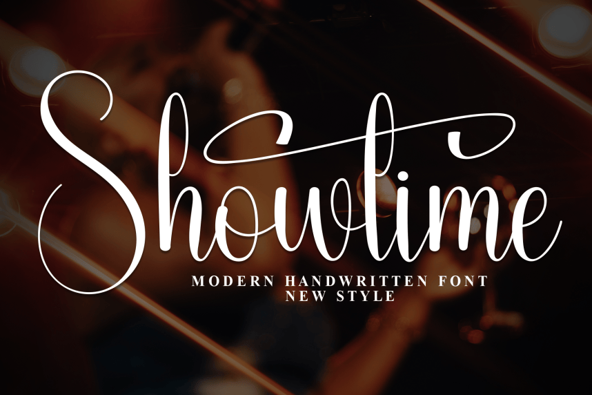 Showtime Modern Script Font
