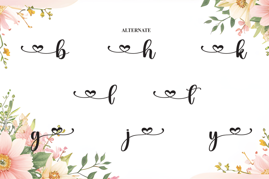 Harmony Calligraphy Font preview image 5