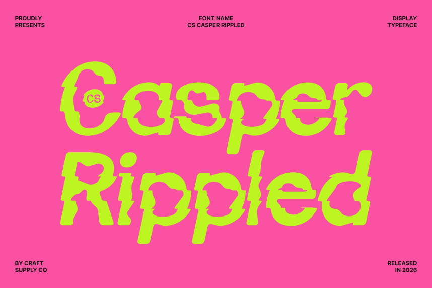 CS Casper Rippled Font