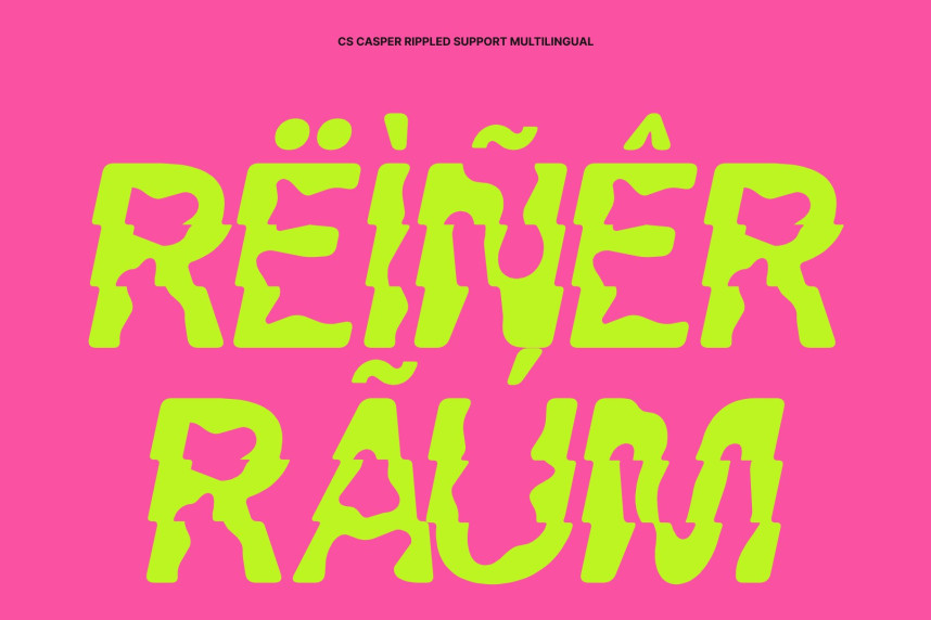CS Casper Rippled Font preview image 4