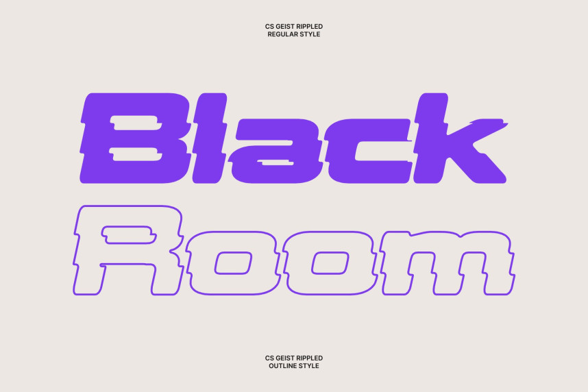 CS Geist Rippled Font preview image 3
