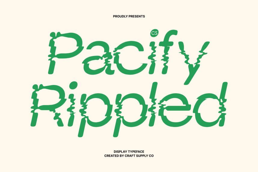 CS Pacify Rippled Font