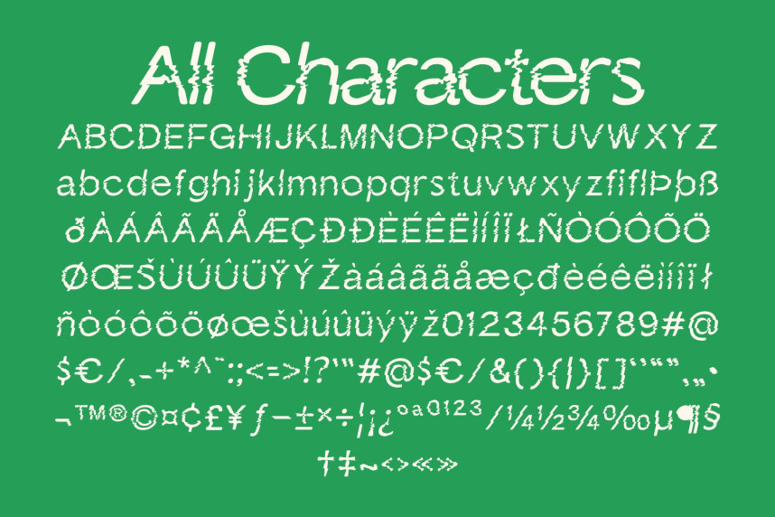 CS Pacify Rippled Font preview image 5