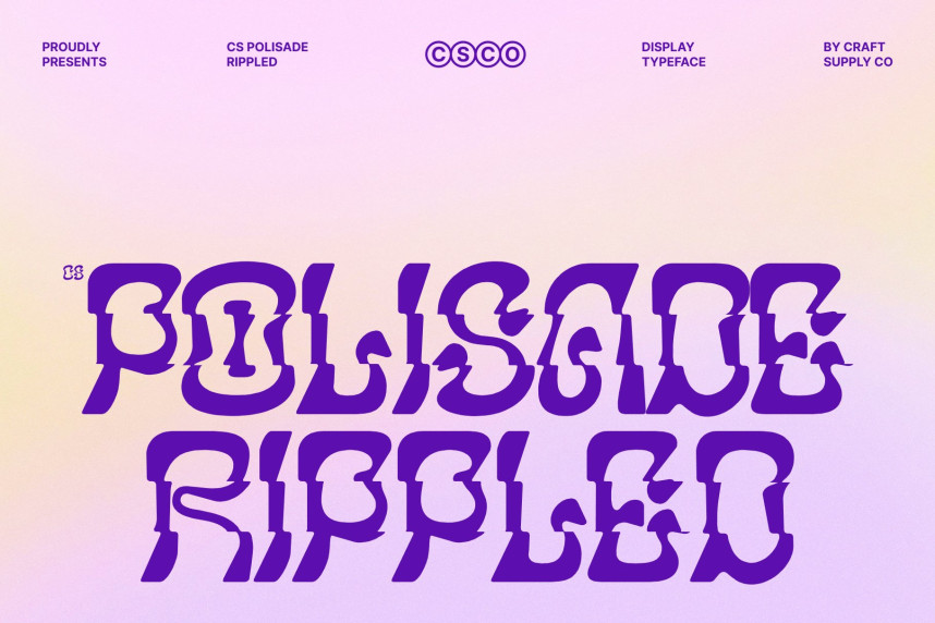 CS Polisade Rippled Font