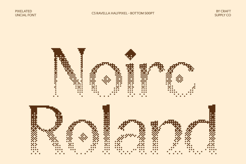 CS Ravella Halfpixel Font preview image 2