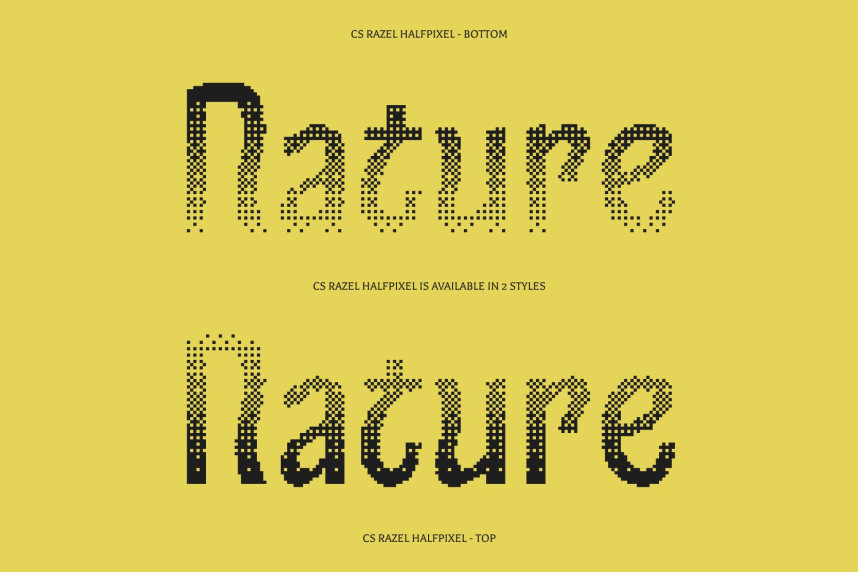 CS Razel Halfpixel Font preview image 3
