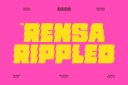 CS Rensa Rippled Font preview image 1