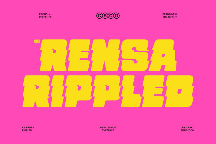 CS Rensa Rippled Font
