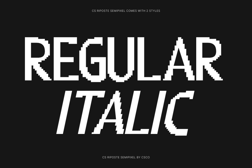 CS Riposte Semipixel Font preview image 3