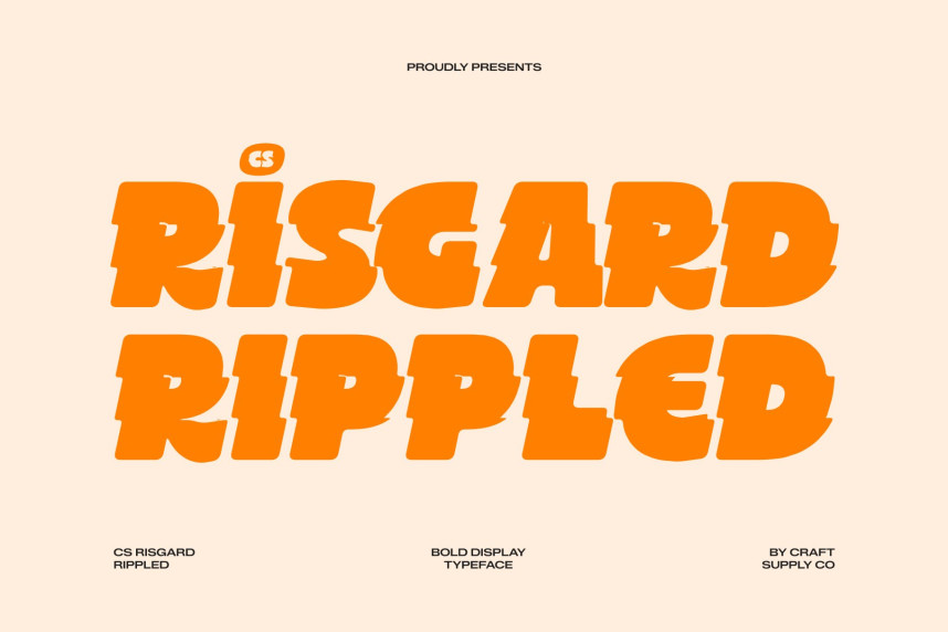 CS Risgard Rippled Font