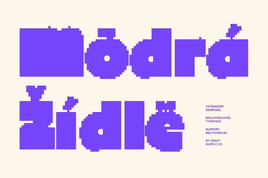 CS Risgard Semipixel Font preview image 4