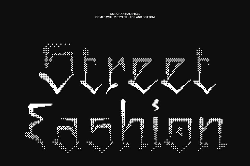 CS Rohan Halfpixel Font preview image 3