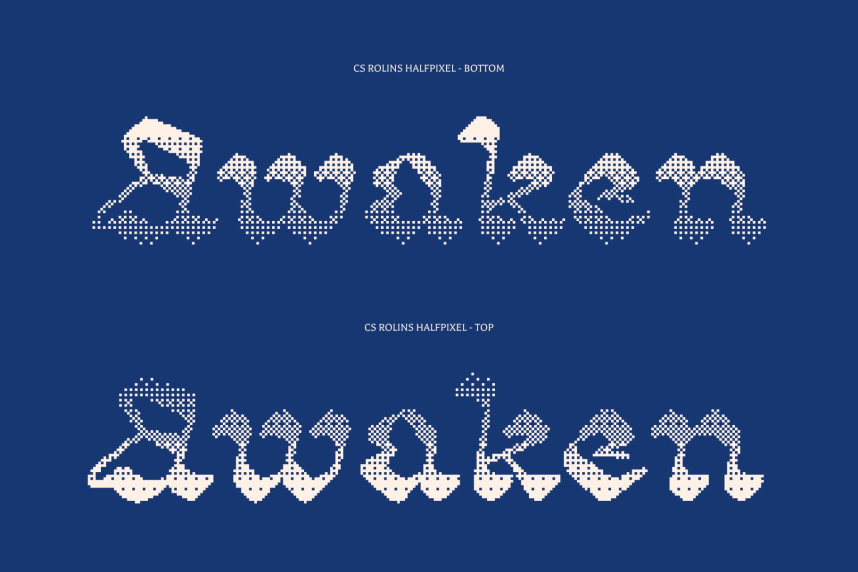 CS Rolins Halfpixel Font preview image 3
