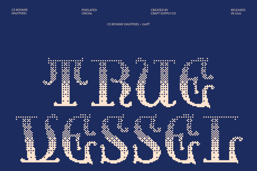 CS Rovane Halfpixel Font preview image 2