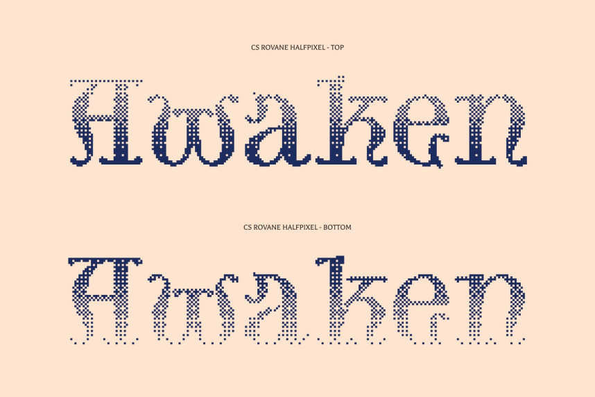 CS Rovane Halfpixel Font preview image 3