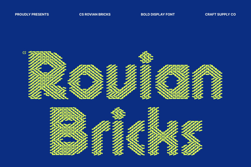 CS Rovian Bricks Font