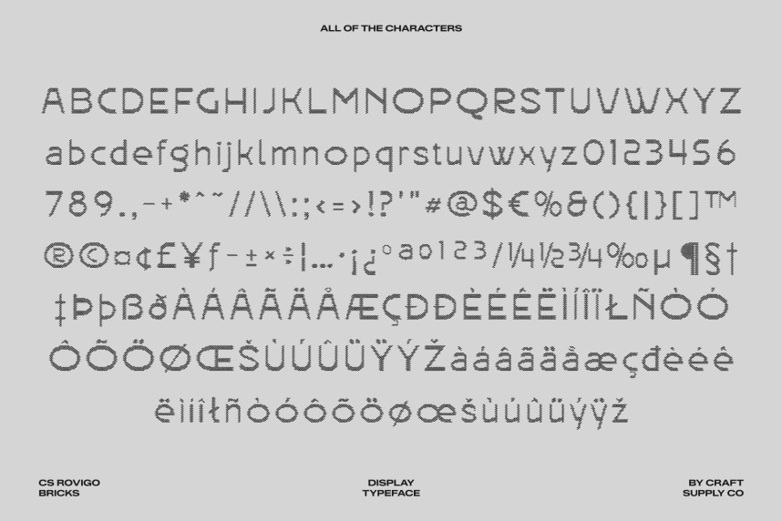 CS Rovigo Bricks Font preview image 5
