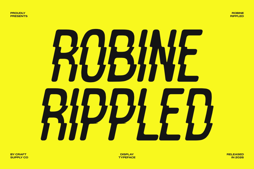 Robine Rippled Font