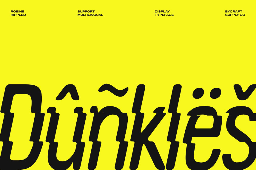 Robine Rippled Font preview image 4