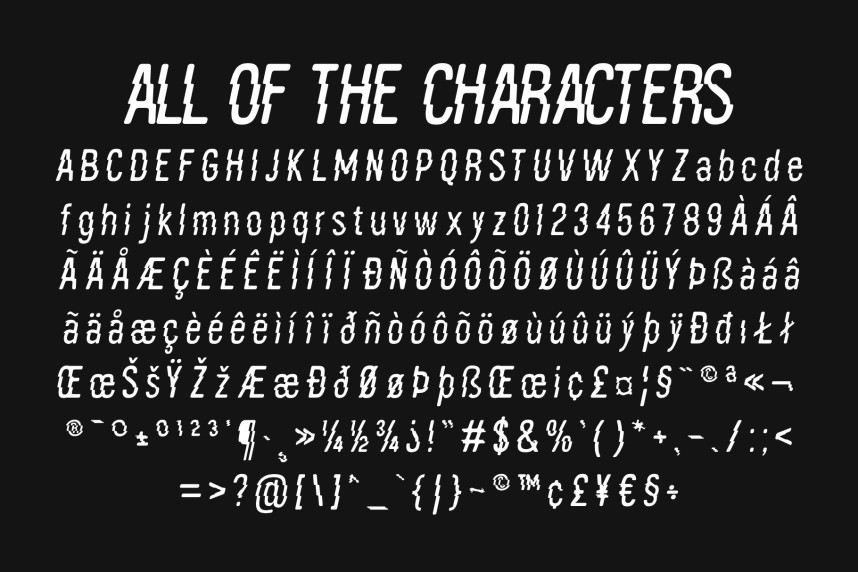 Robine Rippled Font preview image 5