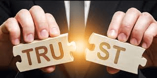 Fear of not being able to trust.