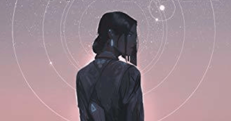 Image of a woman with a glowing triangle on her back
