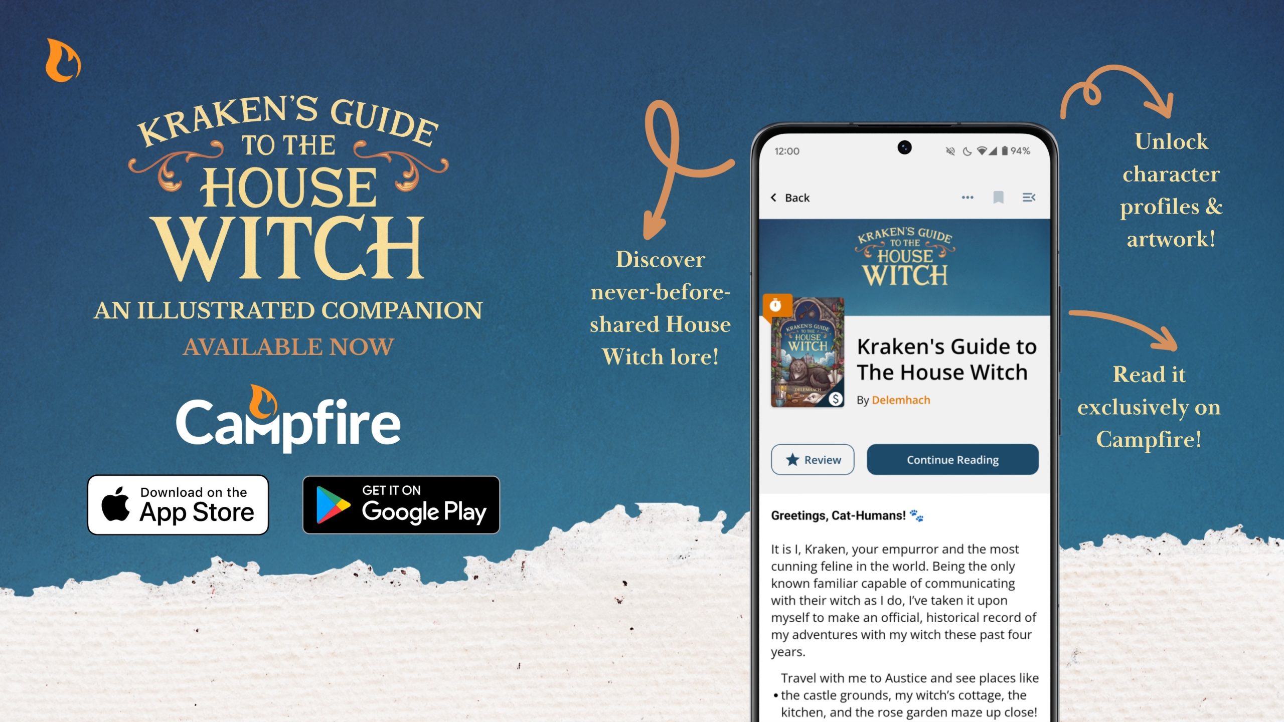 Kraken’s Guide to the House Witch exclusively on Campfire (iOS, Android)