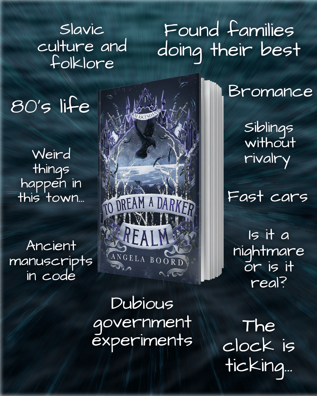 Cover of Angela Boord's To Dream a Darker Realm Cover artist: Rena Violet