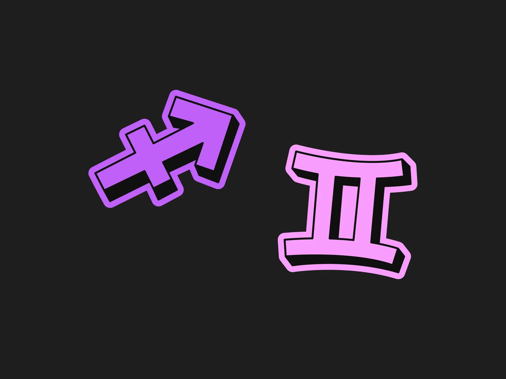 Symboles du zodiaque : Sagittaire et Gémeaux (2026)